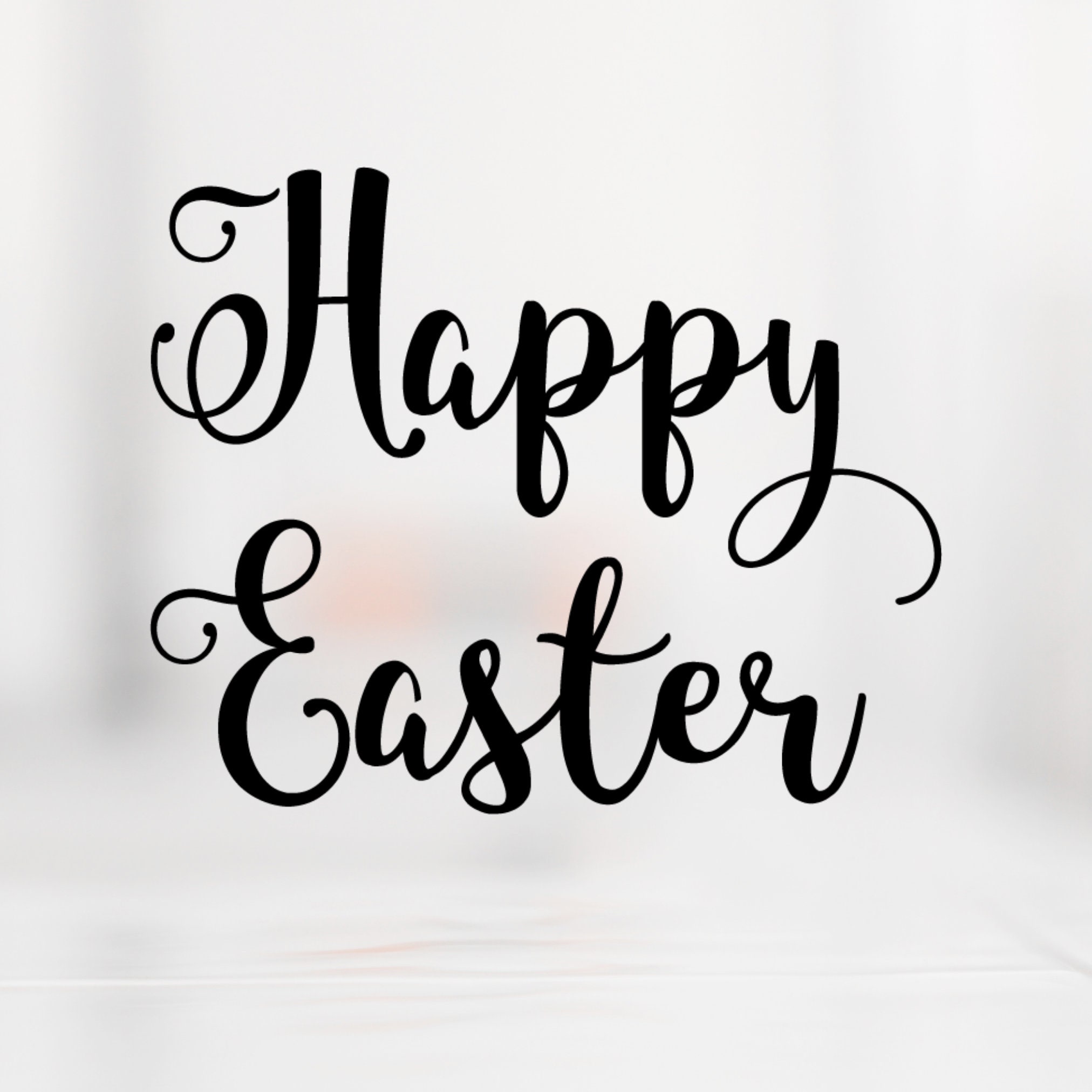 Happy Easter SVG, Cricut Cursive SVG Phrase, Happy Easter Script