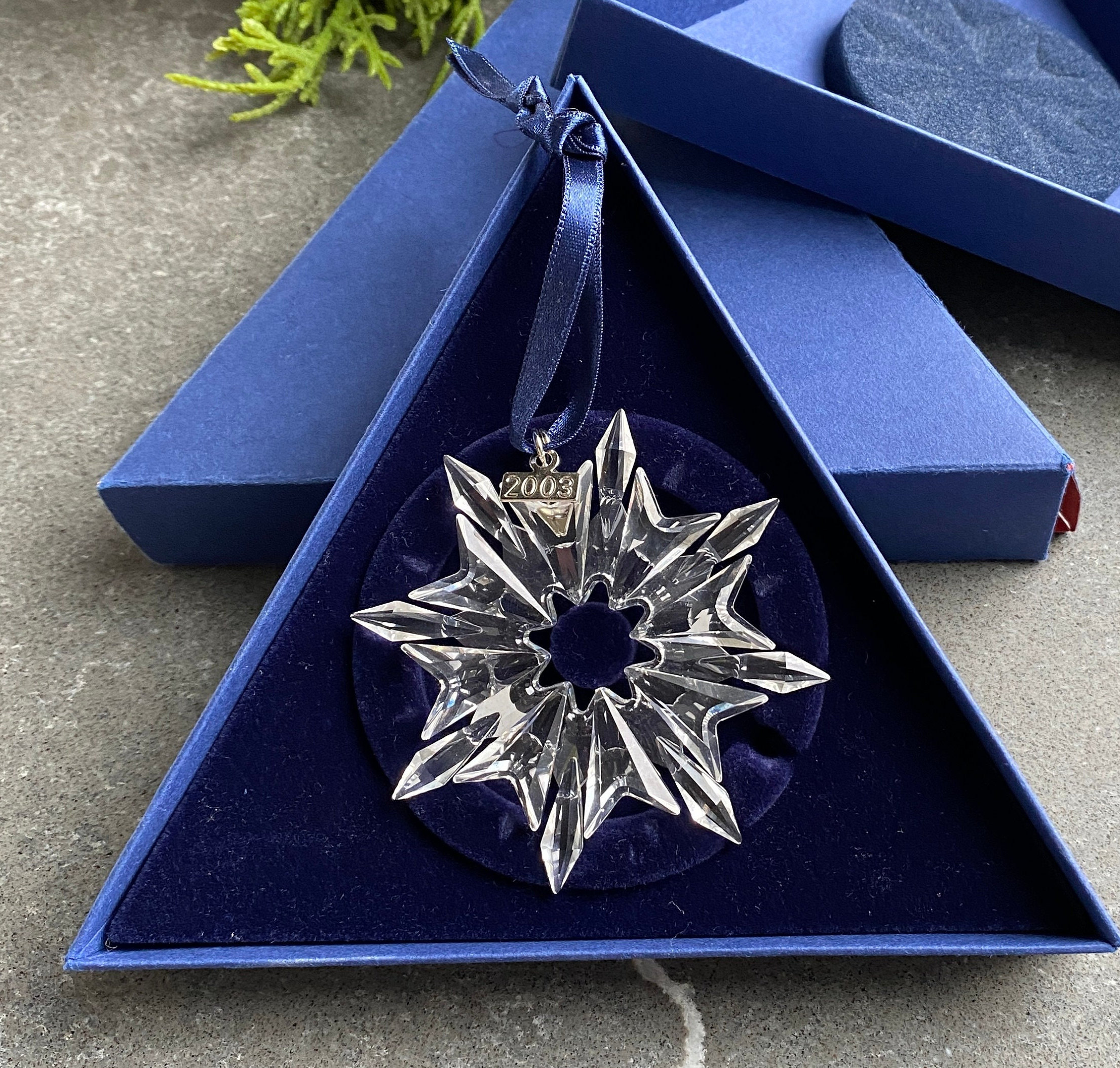 Swarovski Crystal Annual Edition Christmas Ornament 2003 - Etsy