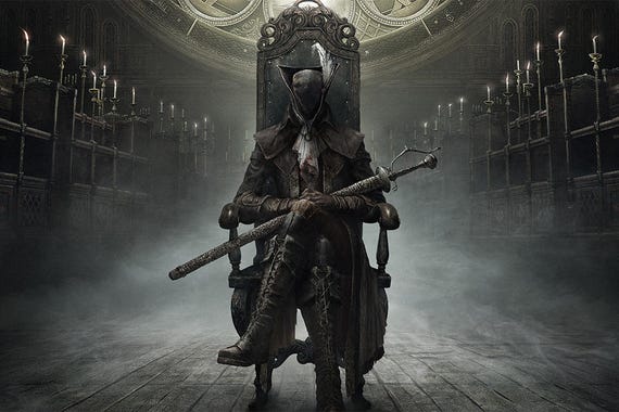 Bloodborne The Old Hunters ビデオゲームポスター - Etsy 日本