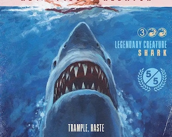 Jaws, Relentless Predator | Proxy Card - Etsy