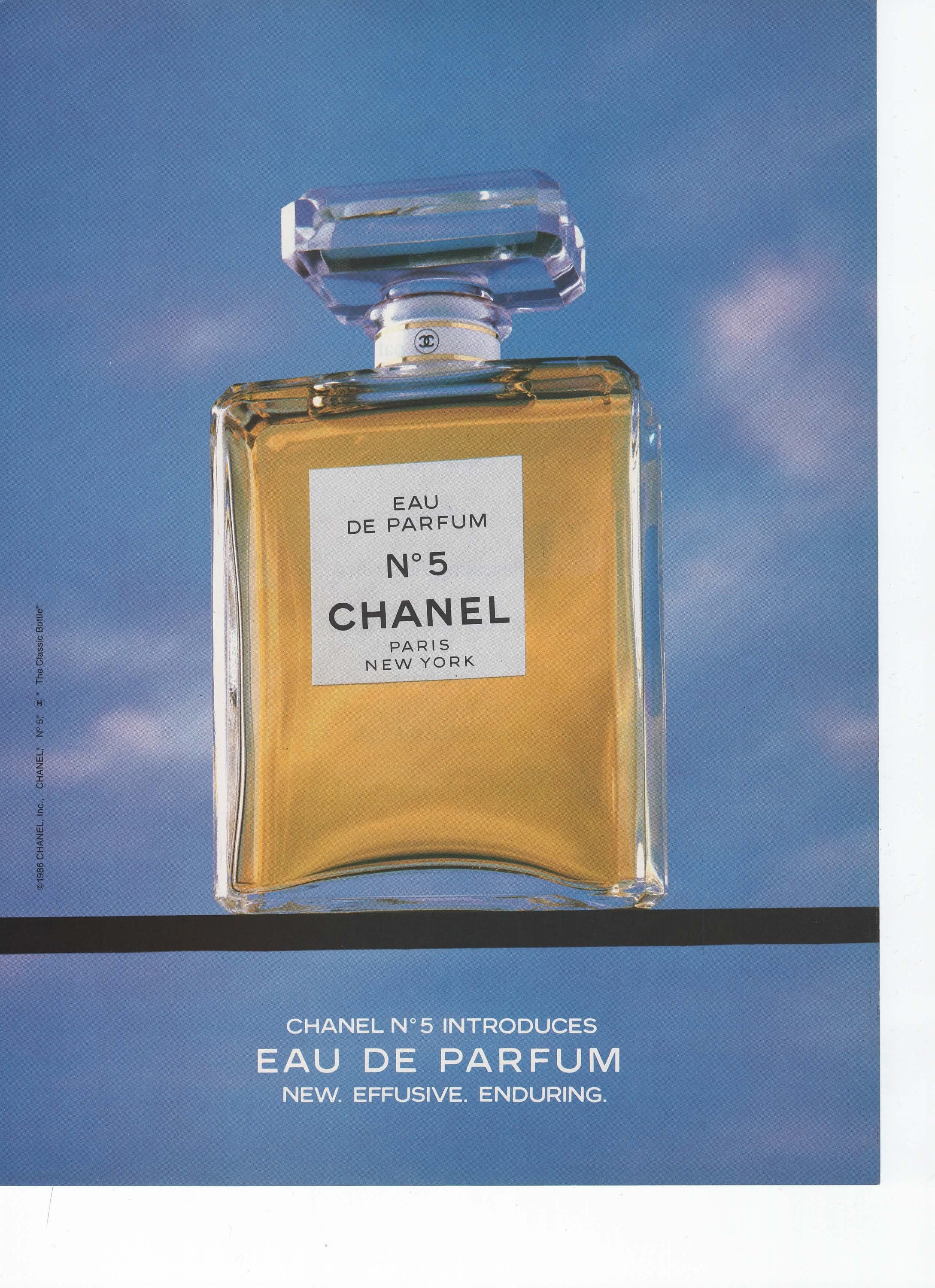 1986 Authentic Ad for Chanel # 5 Perfumen Fragrance Scent Print