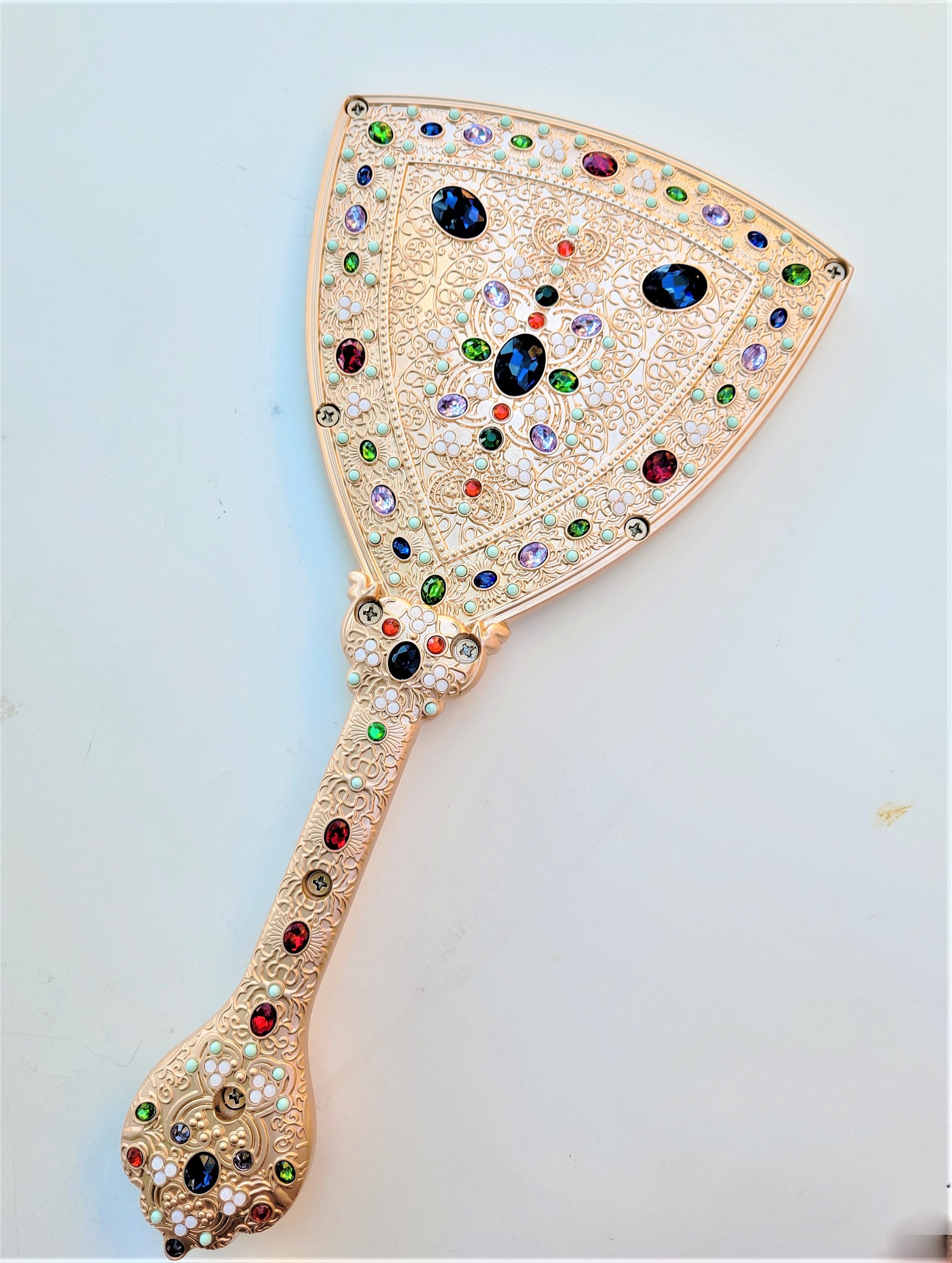 Vintage Style Jeweled Filigree Ornate Vanity Mirror Britney Spears