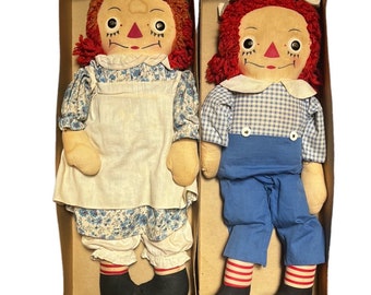 Large Knickerbocker Raggedy Ann & Andy - 40 Inches - Etsy Israel