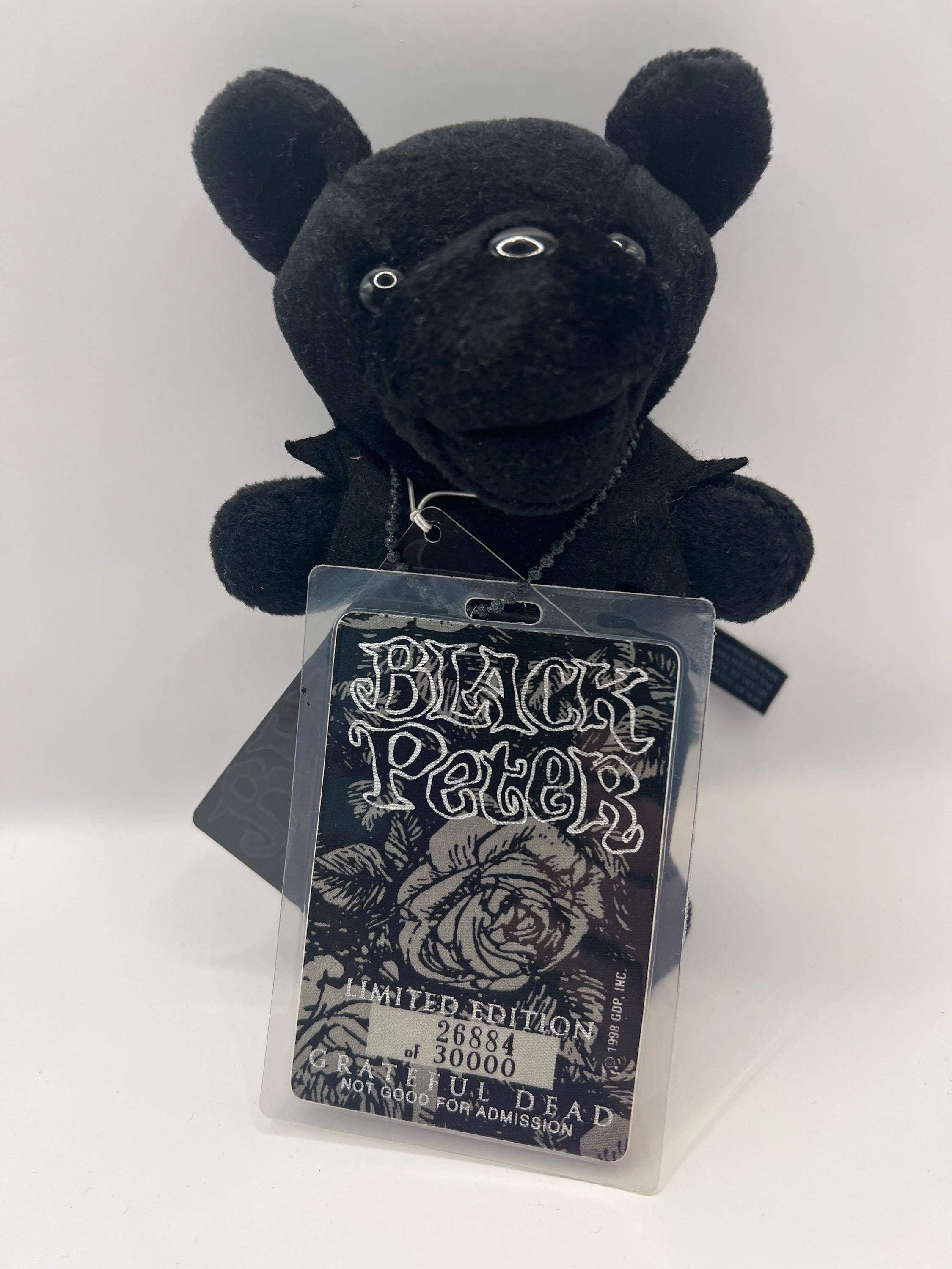 Black Peter Limited Edition Grateful Dead Bean Bear Collectible by