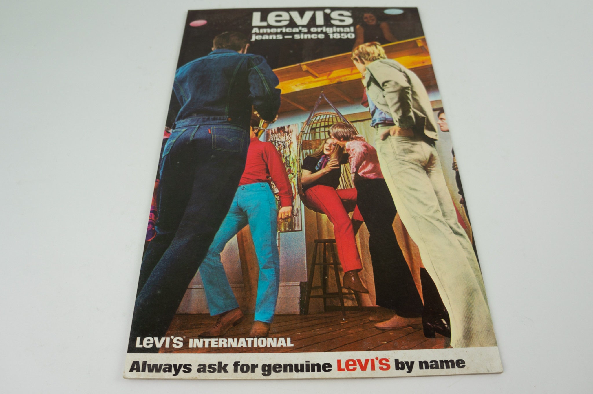 Levi Strauss Vintage Advertising Banner 1970s | Levi's Display