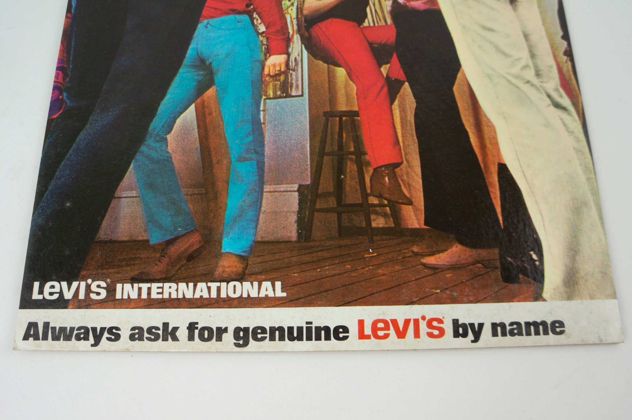 Levi Strauss Vintage Advertising Banner 1970s | Levi's Display