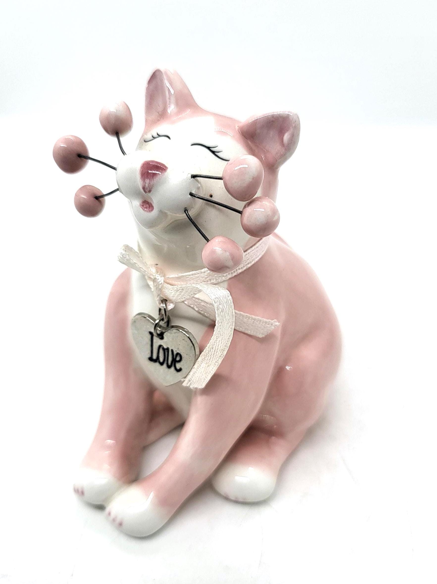Amy Lacombe Whimsiclay Cat Figurine - Willitts Design Collectible