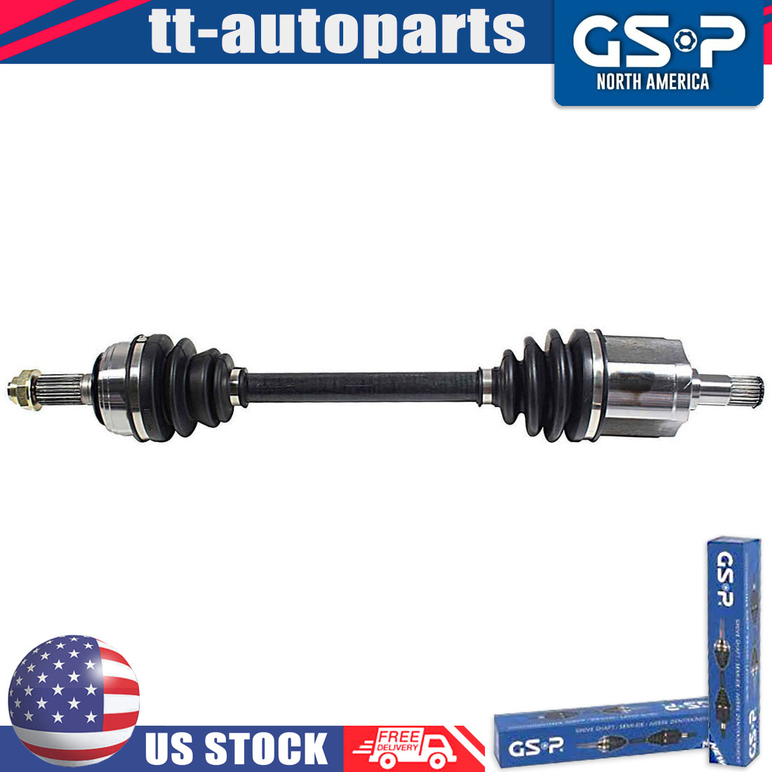 Front Right Fits 1988 HONDA CRX 26 Spline,DX 1x CV Axle Joint