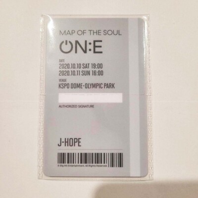 BTS MAP OF THE SOUL ON:E Card Ticket Official Photo Card MOS ONE