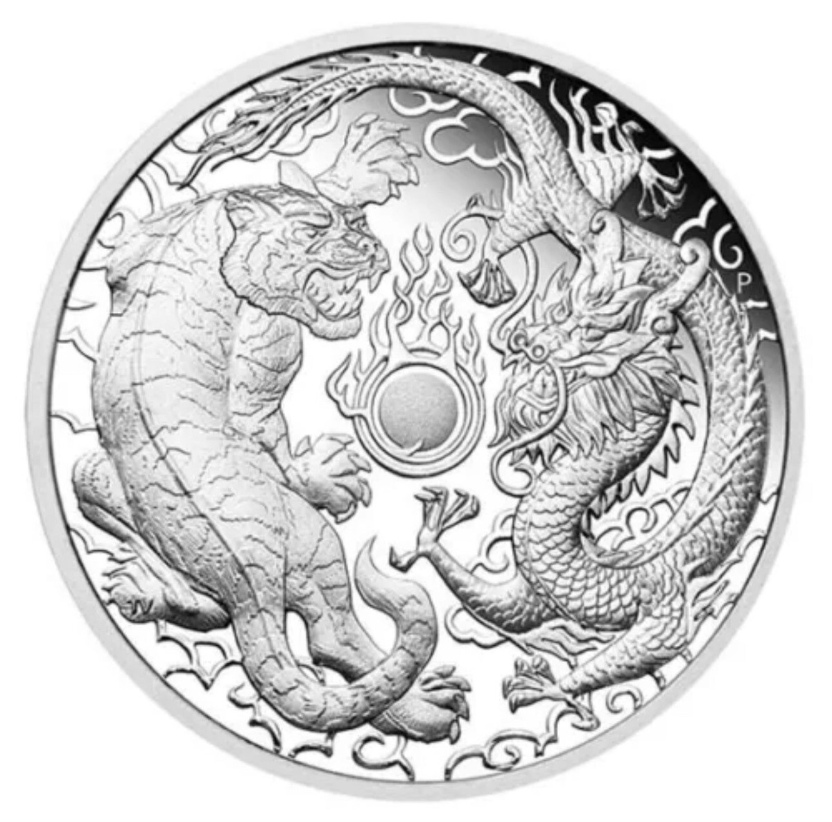 2019 DRAGON & TIGER 1 OZ .9999 SILVER PROOF- PERTH MINT | eBay