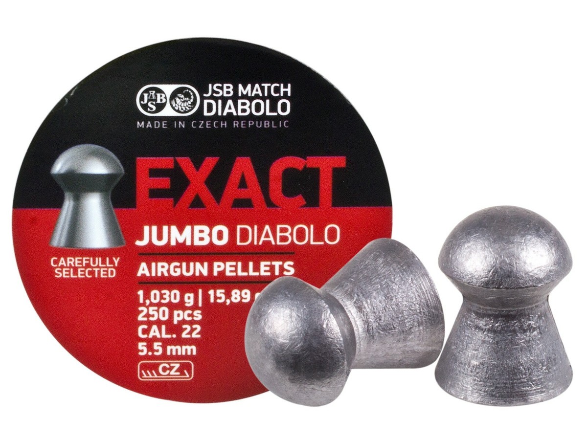 JSB Diabolo Exact Jumbo 22 Cal 15.89 Grains Domed 250 Count | eBay