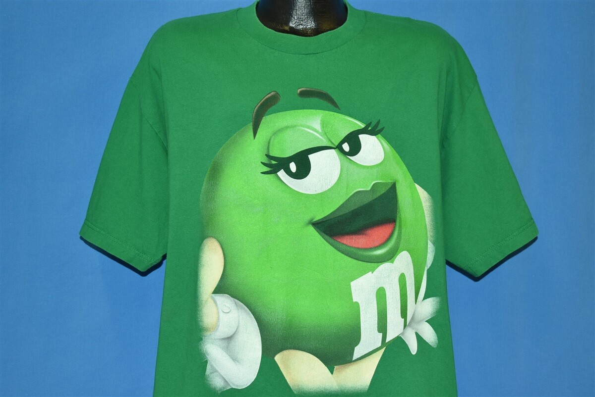 MS. GREEN M&M MICHELLE CHOCOLATE CANDY MARS KELLY GREEN FUNNY t