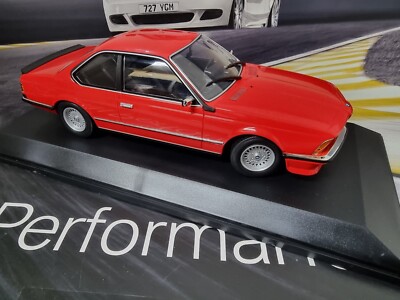 NEW MINICHAMPS BMW MINIATURE 1982 635 CSI RED DIECAST MODEL 1:18