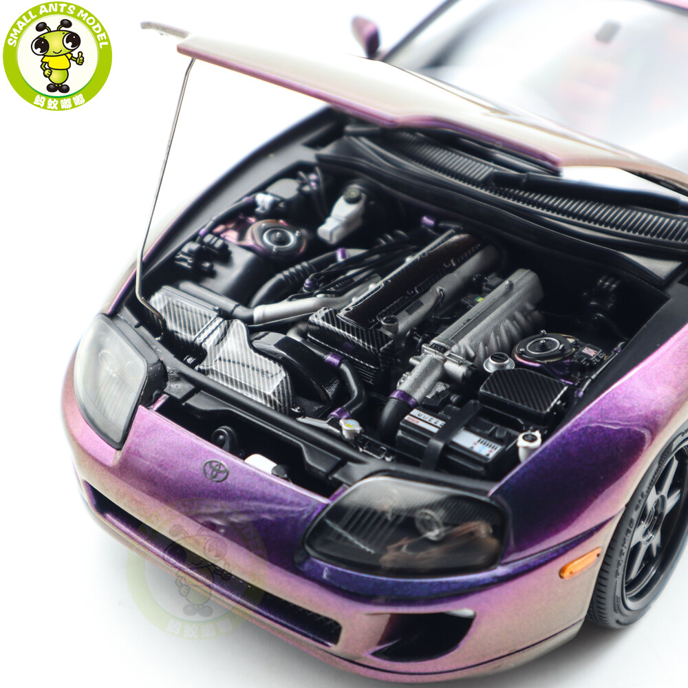 1/18 Whelart Toyota Supra A80 RHD Purple Diecast Model Car Gifts