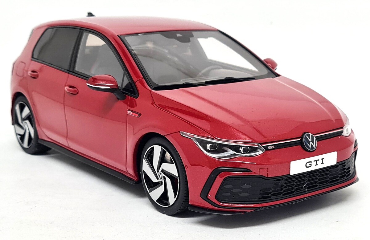 Otto 1/18 - VW Golf GTi Mk8 Red 2021 Volkswagen Resin Scale Model