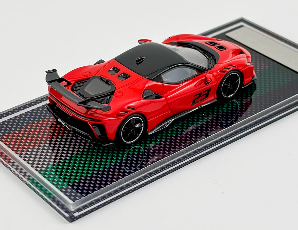 U2 1:64 Red SF90XX Stradale Racing Sports Model Diecast Resin Car