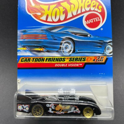 Hot Wheels Bullwinkle Car-Toon Friends Double Vision Car Black