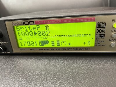 Yamaha MU100 Tone Generator Sound Module Synthesizer used Japan F