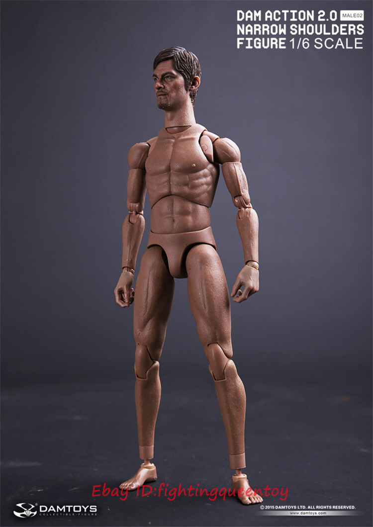 Damtoys 1/6 Narrow Shoulders Body 2.0 & Daryl Head Accessories