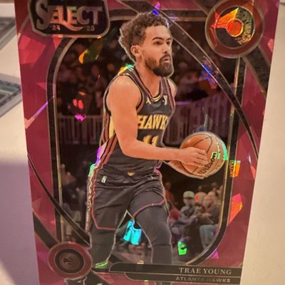 Trae Young 2024-2025 Select Pink Cracked Ice Courtside 16/99 #223