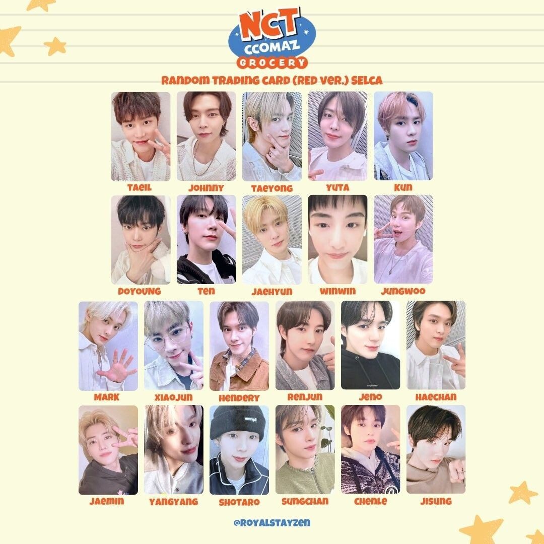 NCT CCOMAZ GROCERY STORE OFFICIAL MD RANDOM TRADING CARD | eBay