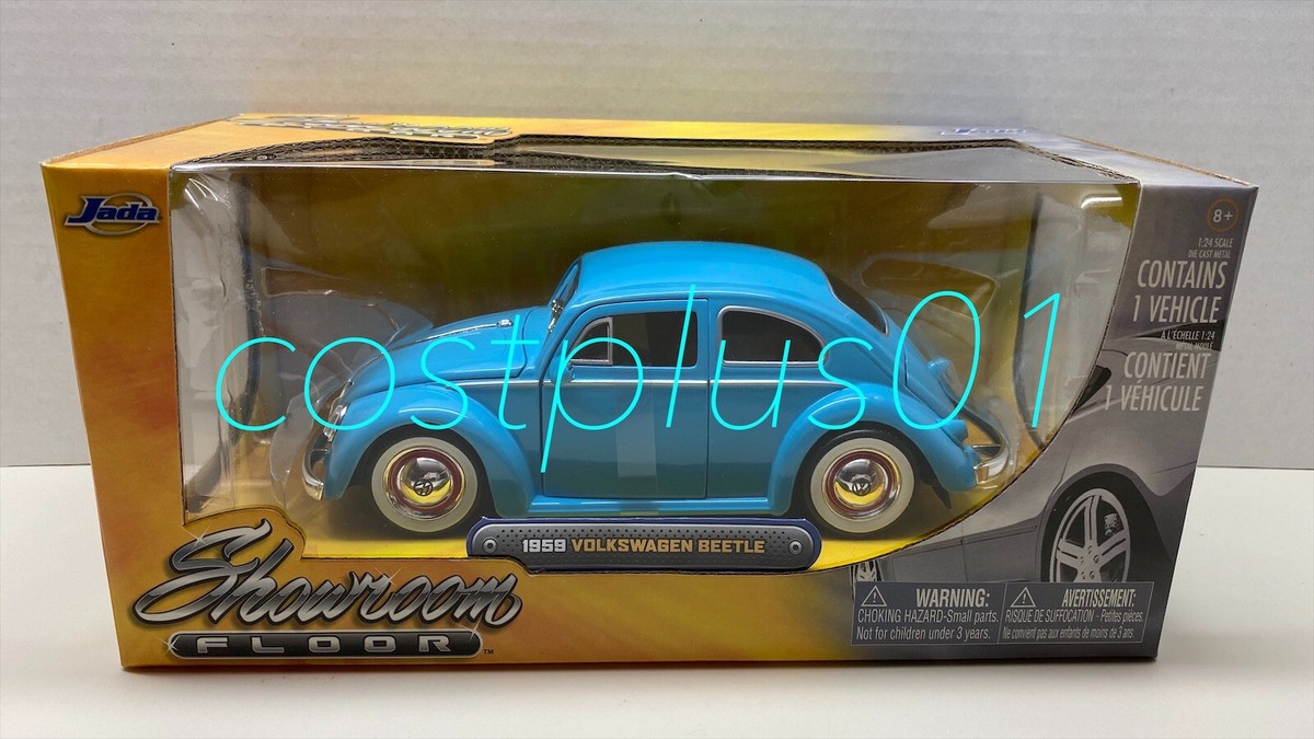 JADA SHOWROOM FLOOR 1959 VW BEETLE 1:24 BLUE MOON VOLKSWAGEN | eBay