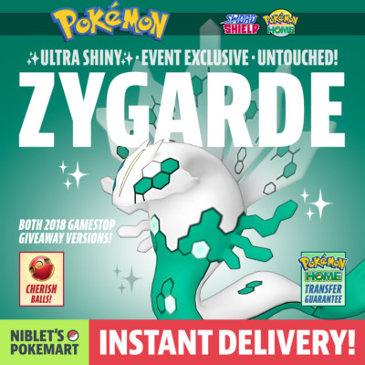 ✨ SHINY ZYGARDE ✨ EVENT EXCLUSIVE GameStop 2018 for Pokemon