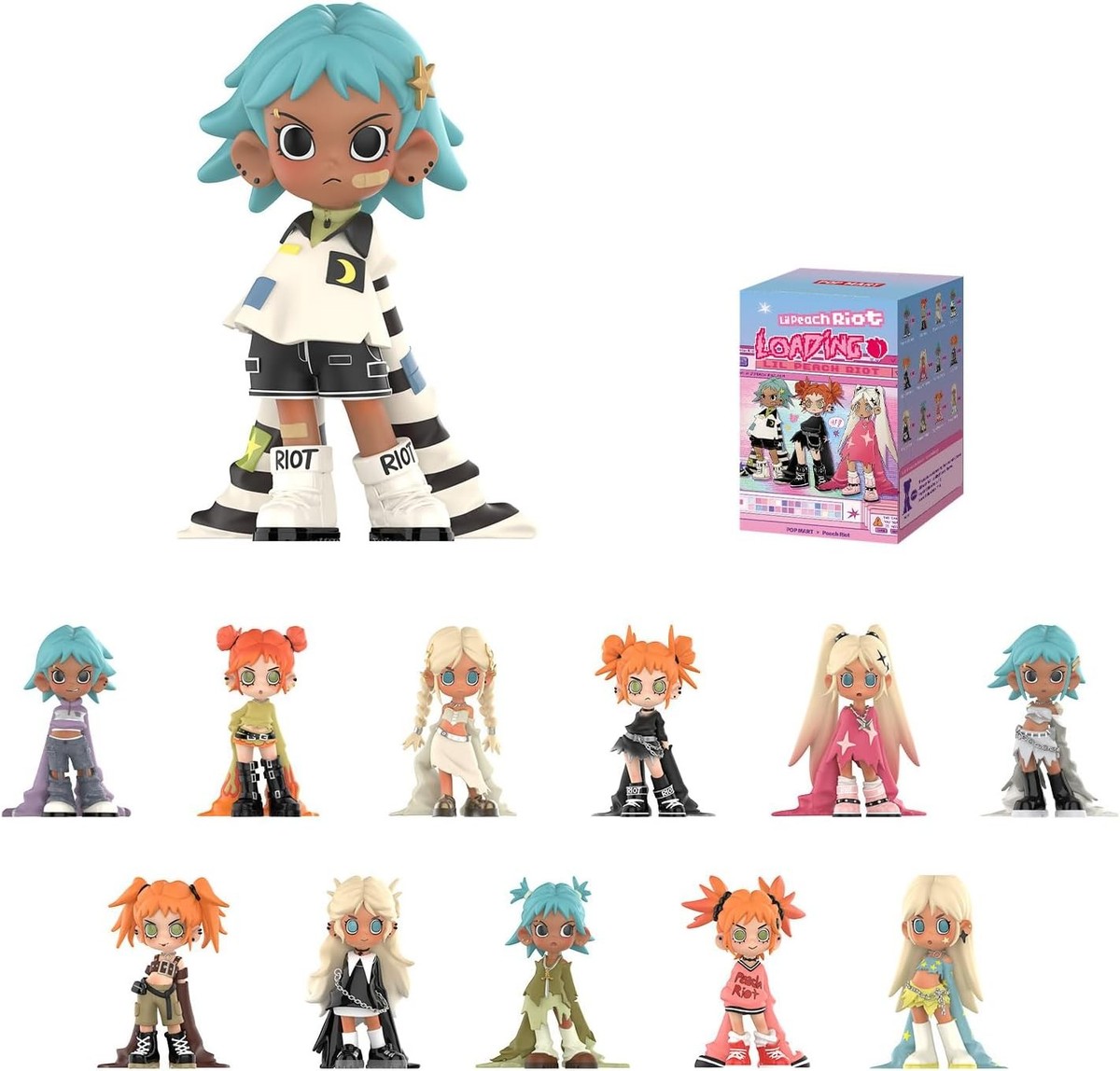 POP MART Lil Peach Riot Single Box, Loading Series Figures | eBay