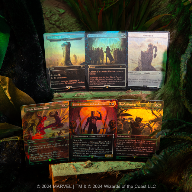 Magic The Gathering MTG Secret Lair Marvel Black Panther Foil