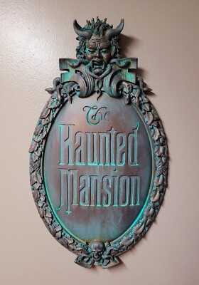 Haunted Mansion Gate Plaque Sign FULL SIZE Prop Cast From Original