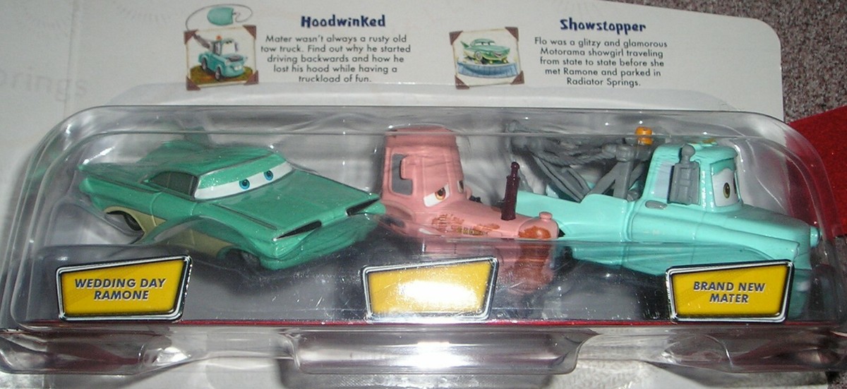 Disney Pixar Cars Story Tellers Tractor Flo Wedding Day Ramone Nip