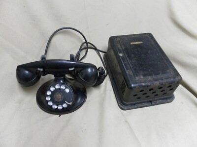 Vintage Bell System Western Electric D1 202 Rotary Dial Desk Phone