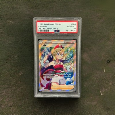 Pokemon 2022 Astral Radiance Full Art Trainer Irida #186 PSA Gem