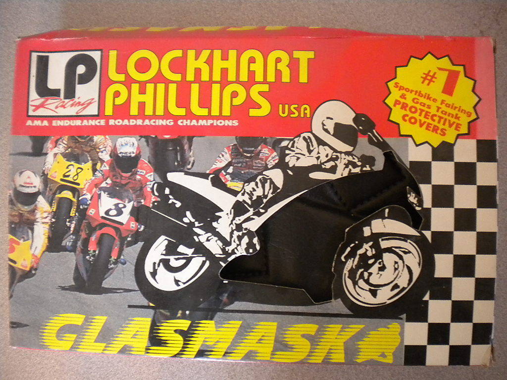 Lockhart Phillips Racing Glasmask 1/2 Tank Bra Cover 1/2 TT 95-97