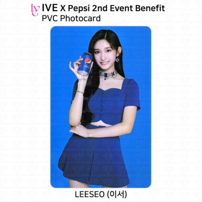 IVE x Pepsi 2nd Event Benefit Wonyoung Leeseo PVC Photocard KPOP K