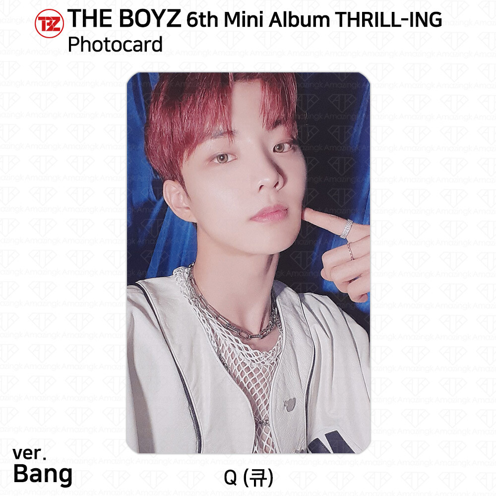 The Boyz 6th Mini Album Thrill-ing Official Photocard Postcard Q