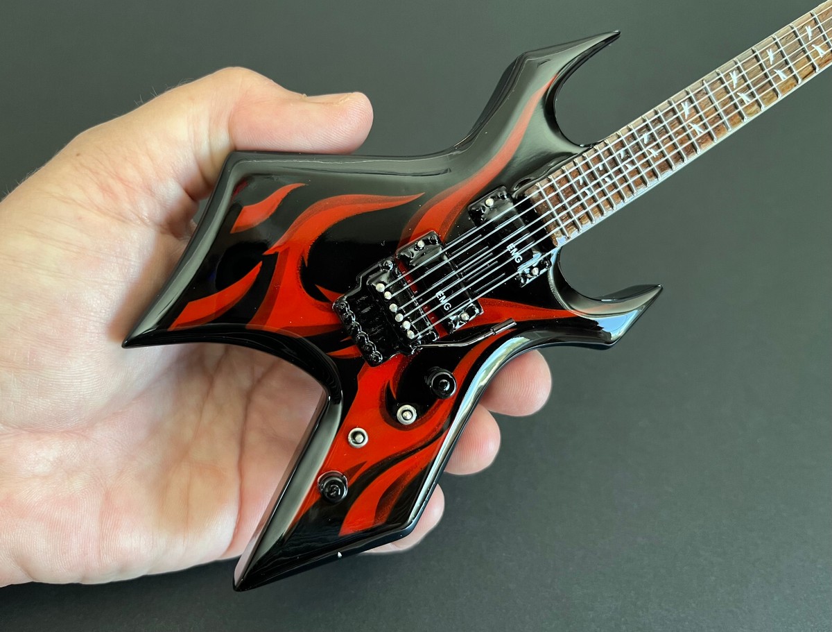 Slayer Collectible Kerry King Red Tribal B.C. Rich Custom Mini