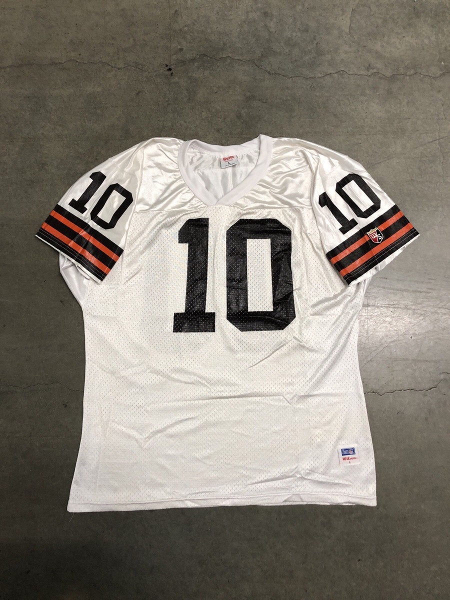 Vintage 90's Cleveland Browns Eric Zeier #10 Wilson NFL Jersey
