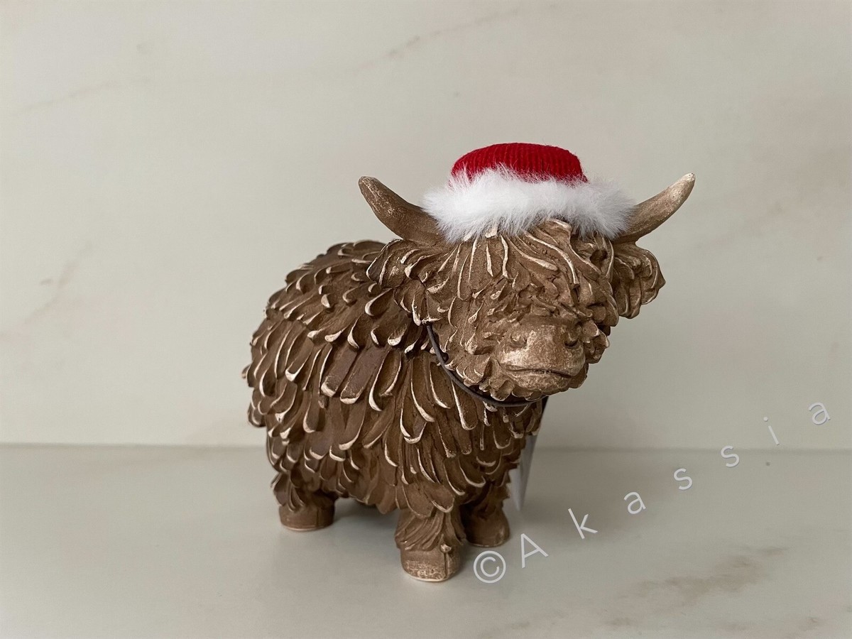 Next Natural Hamish the Highland Cow Christmas Ornament | eBay UK