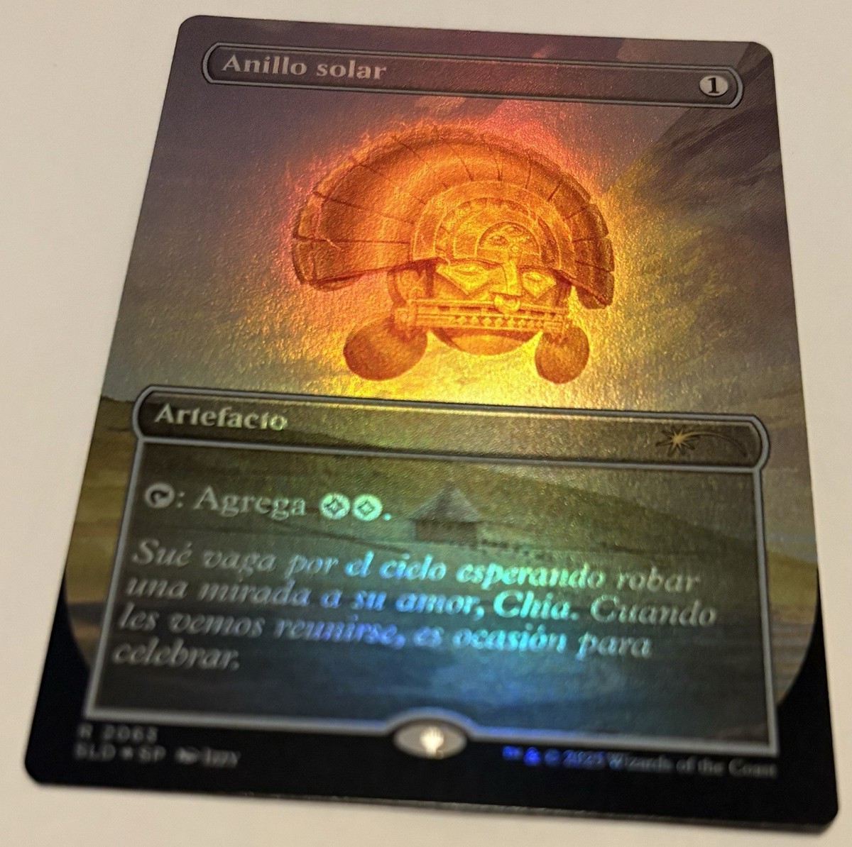 🌟 Sol Ring Anillo Solar SPANISH 🌈 FOIL 2063 Secret Lair MTG