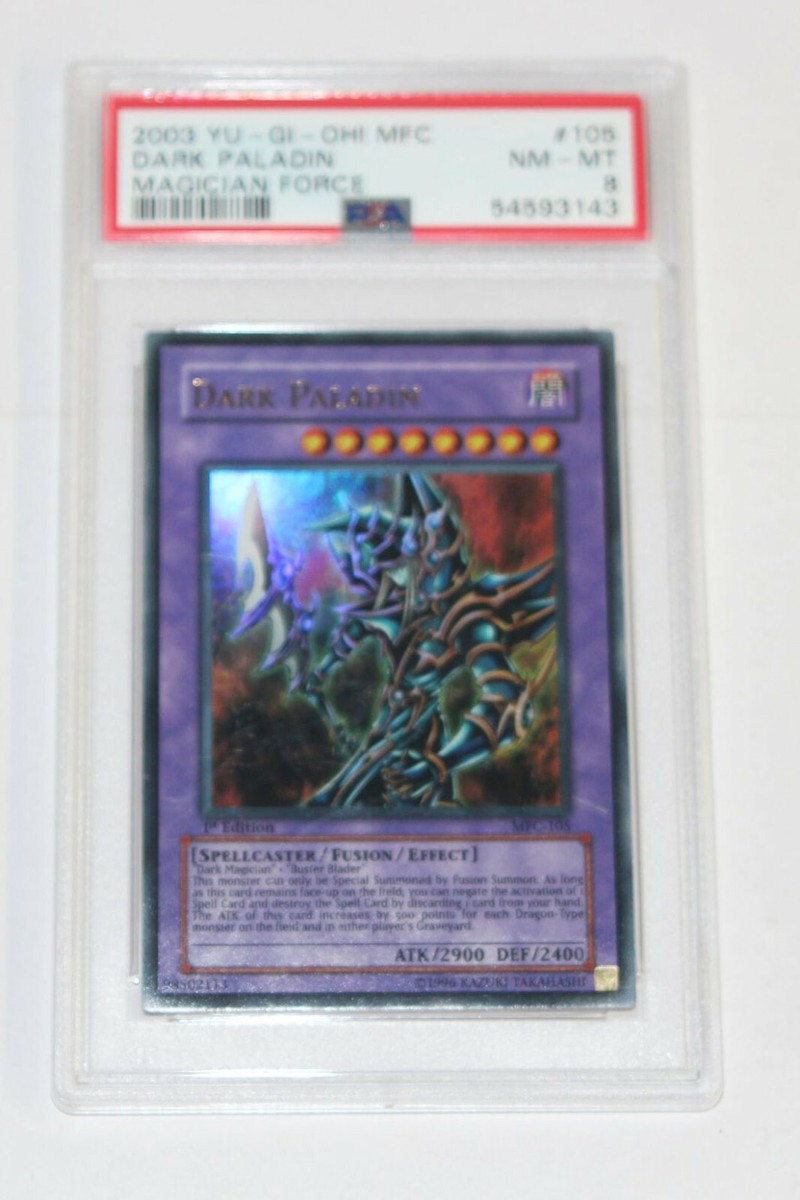 Yu-Gi-Oh Magician's Force 1st Edition Dark Paladin MFC-105 PSA 8