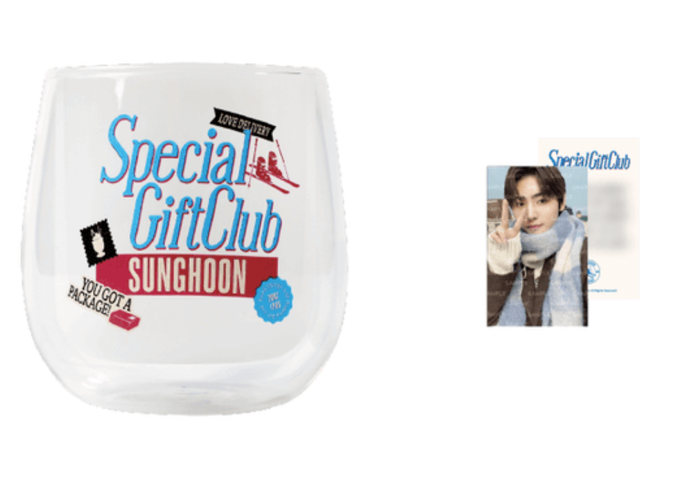 ENHYPEN SUNGHOON BIRTHDAY Special Gift Club Double Wall Glass Mug