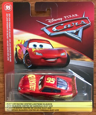 Disney Pixar Cars - Rust-Eze Racing Centre Lightning McQueen | eBay