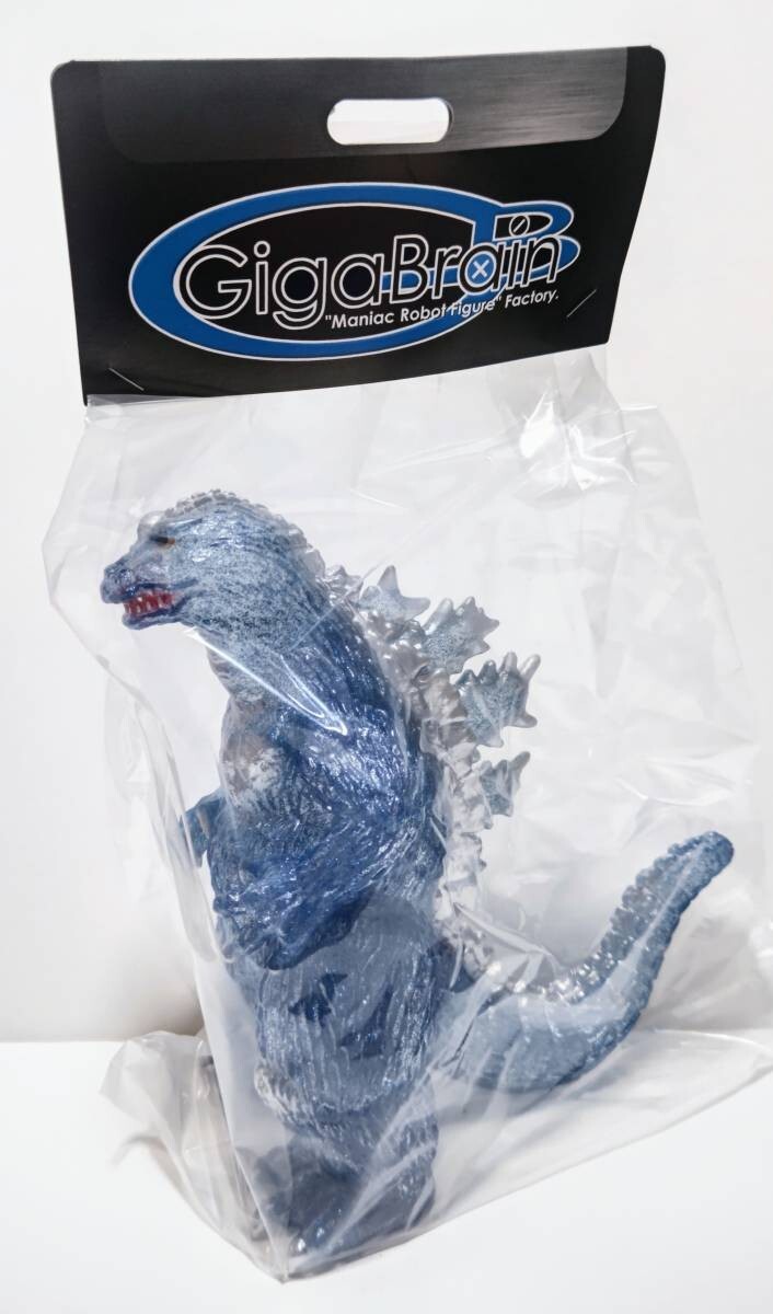 Gigabrain Godzilla 1962 Kingoji Clear Molding Blue Glitter Lame