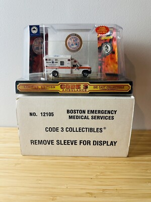 Code 3 Boston Emergency Medical Services Ambulance A-6 - #12105 | eBay