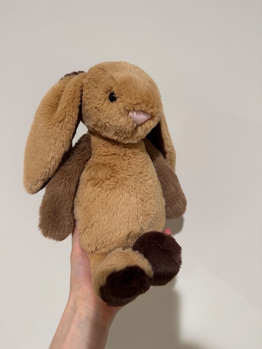 Original Bashful Patchwork Brown Bunny Jellycat Rare BAS3PWB for