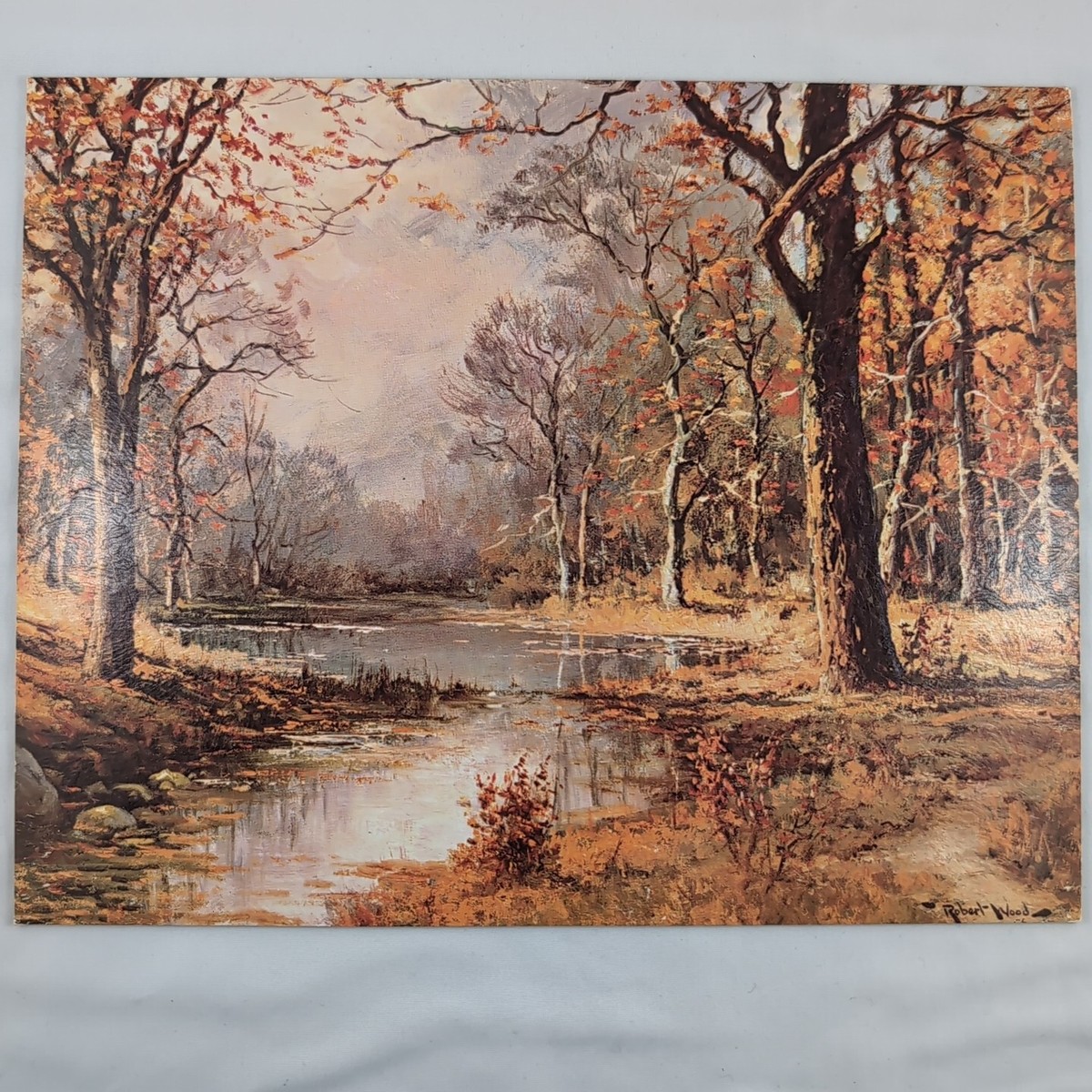 October Morn Robert Wood Lithograph Art Reproduction 10x8