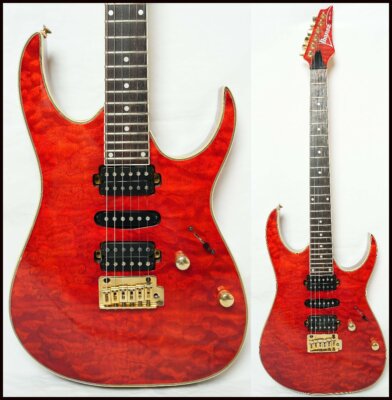 IBANEZ RG198QM Trans Red / Electric Guitar | eBay