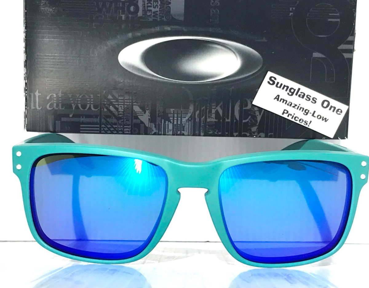 NEW Oakley HOLBROOK Matte Pacific Teal POLARIZED Galaxy Blue