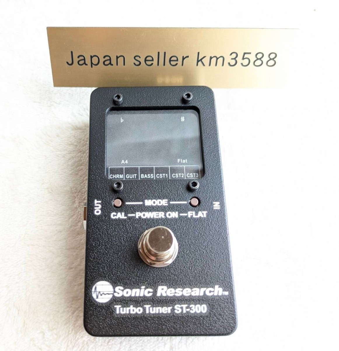 Sonic Research Turbo Tuner ST-300 Strobe Guitar/Bass Tuner JP From